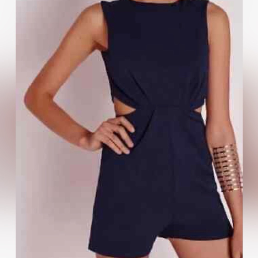 Missguided Navy Blue Romper in 12